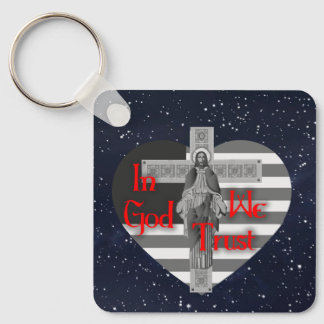 In God vertrouwen wij Sleutelhanger