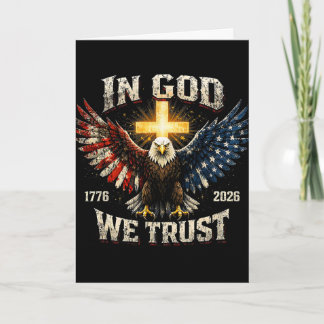 In God We Trust 250 Jaar Vrijheid Usa Adelaar Cro Kaart