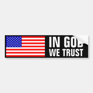 In God We Trust Bumpersticker