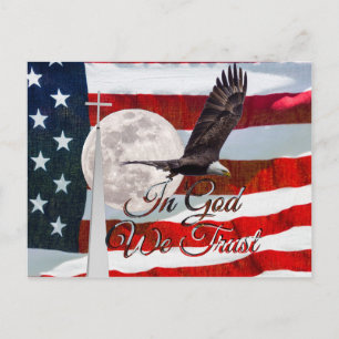 In God we Trust Post Kaart