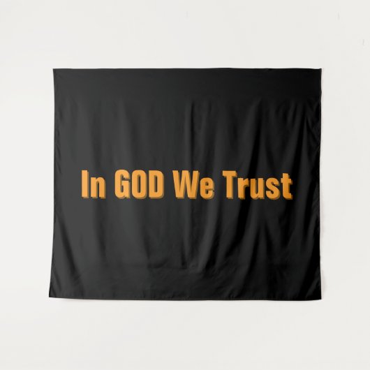 In GOD We Trust Wandkleed (Voorkant (horizontaal))