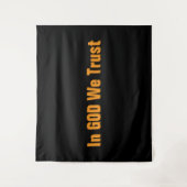 In GOD We Trust Wandkleed (Voorkant)