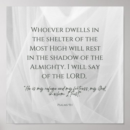 In God zal ik vertrouwen. Poster (Voorkant)