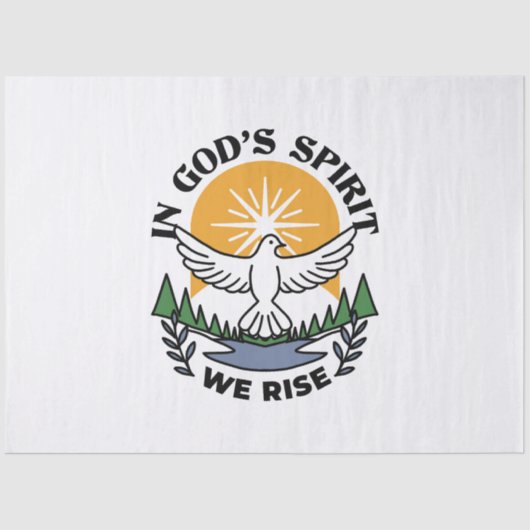 In Gods Geest staan wij op – geloof en vrijheid Tissuepapier (Voorkant)