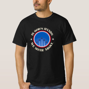 IN GODS HANDEN STIJGEN WE BOVEN PATRIOTTISCH T-SHIRT