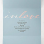 in Gods liefde Wedding Tri-Fold Uitnodiging (Binnenkant midden)