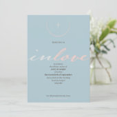 in God's love Wedding Invitation Kaart (Staand voorkant)