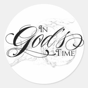 In Gods tijd Ronde Sticker