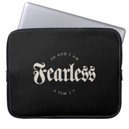 In godsnaam ben ik waardeloos 2 Tim 1:7 Christelij Laptop Sleeve