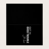 in goede problemen komen visitekaartjes (Buitenkant ongevouwen)