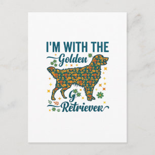 In Gouden Retriever Hond Halloween Pompoenen Blade Briefkaart