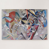In Gray Kandinsky Modern Abstract Kunstwerk Legpuzzel (Horizontaal)