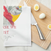 In Grease We Trust. Saint of the Kitchen Theedoek (Quarter Fold)