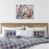 In grijs canvas afdruk (Insitu (Slaapkamer))