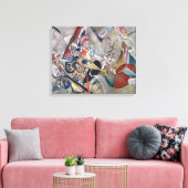In grijs canvas afdruk (Insitu (Woonkamer))