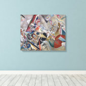 In grijs canvas afdruk (Insitu (Houten vloer))