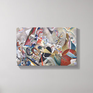 In grijs canvas afdruk