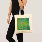 In groen tote bag (Voorkant (product))