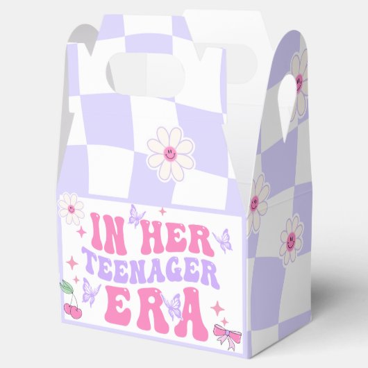 In haar tiener tijdperk verjaardagsfeestje gunstbo bedankdoosjes (Geopend)