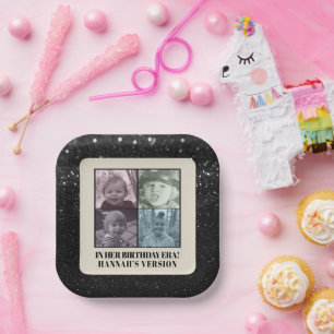 In haar verjaardag tijdperk foto tijdperken verjaa papieren bordje