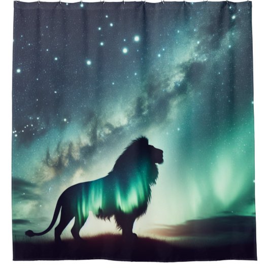 In hem douchegordijn (Voorkant)