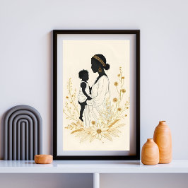 In Her Silence, He Finds Safety I Poster