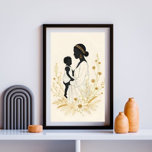 In Her Silence, He Finds Safety I Poster