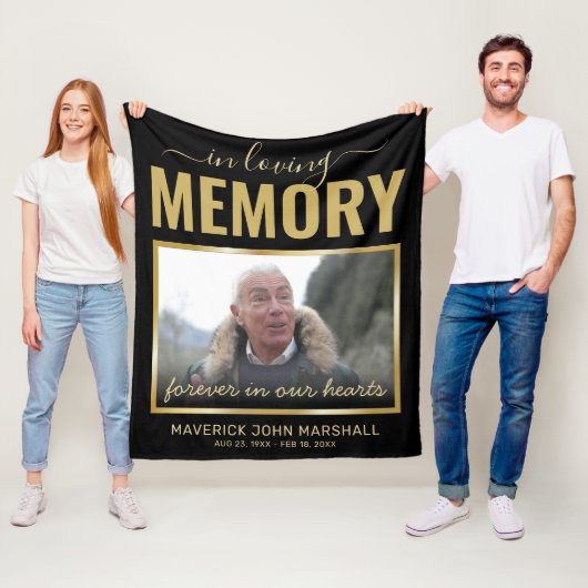 In het Afbeelding Memory Memorial Fleece Blanket Deken (In situ)