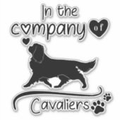 In het bedrijf Cavaliers Sticker (Voorkant)