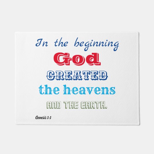 In het begin Creëer God Deurmat (Voorkant)