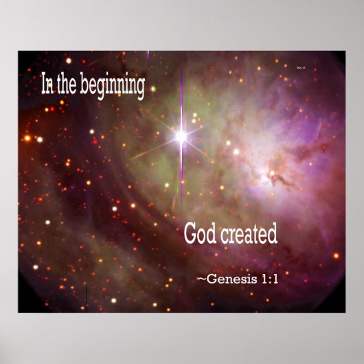 In het begin Creëer God Poster (Voorkant)