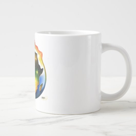 In het begin extra grote beker (Rechts)