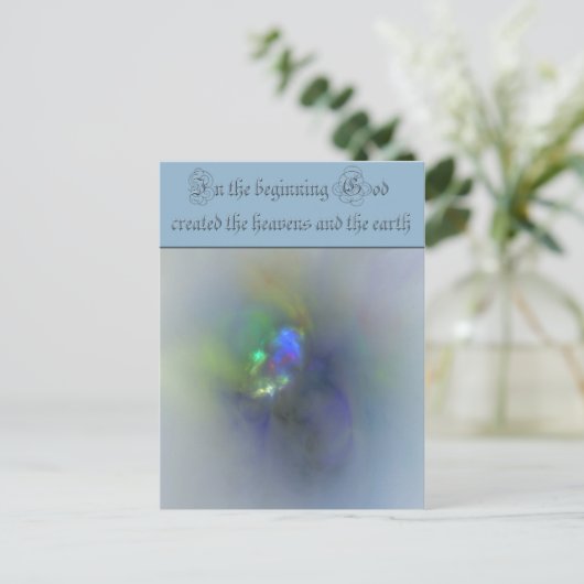 In het begin fractal briefkaart (Staand voorkant)