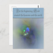 In het begin fractal briefkaart (Voorkant / Achterkant)