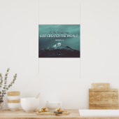 In het begin - Genesis 1:1 Poster (Keuken)