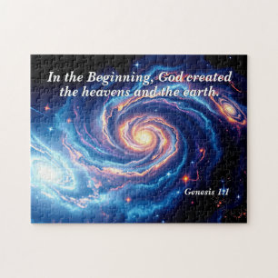 In het begin, God & Schepping Vers Legpuzzel