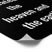 In het begin — Kunstdruk — Genesis 1 Poster (Hoek)