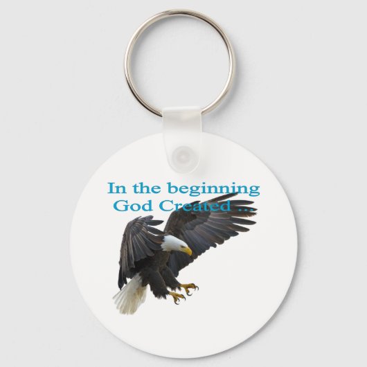 In het begin sleutelhanger (Voorkant)