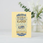 In het begin was het woord briefkaart (Staand voorkant)