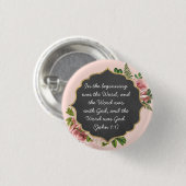 In het begin was het woord - Button (Voorkant /achterkant)