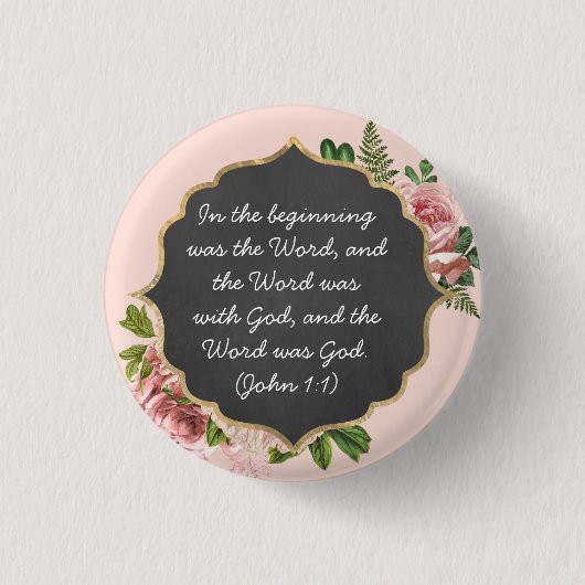 In het begin was het woord - Button (Voorkant)