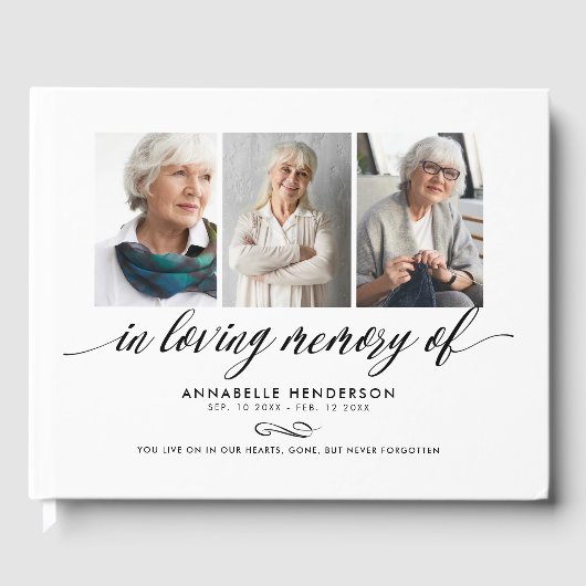 In het Behouden van de Foto Collage van het Geheug Gastenboek (Voorkant)