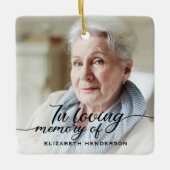 In het Behouden van de Foto van het Geheugen Keramisch Ornament (Voorkant)