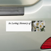 In het Behouden van Geheugen/voeg de Bumpersticker (Op auto)