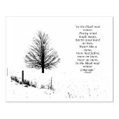 In het bleekmiddelste winterstempel rubberstempel (Afrduk)