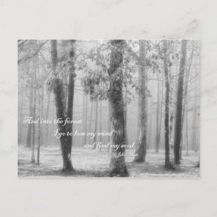 In het bos ga ik - Briefkaart