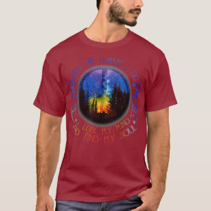 In het bos ga ik mijn geest bevrijden en mijn t-shirt