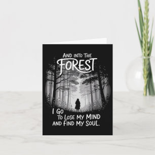 In het bos ga ik mijn geest verliezen en zoeken kaart