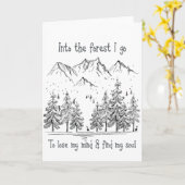 In het bos ga ik mijn geest verliezen, mijn soep z kaart (Gele Bloem)