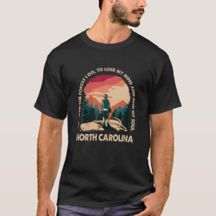 In het bos ga ik North Carolina Souvenir F T-shirt